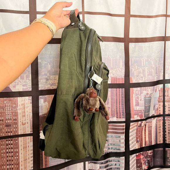 NWT Kipling 15” Laptop Backpack Jaded Green Tonal - Picture 5 of 10